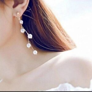 Zig Zag White Choker With Earrings