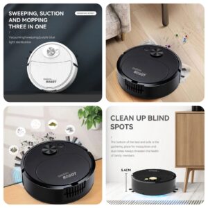 Portable Mini Wireless Smart Sweeping Robot Mopping 3 In1 Rechargeable Cleaning Machine Vacuum Cleaner For Home Office Robot (random colors)