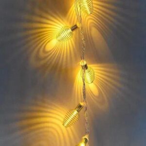 Mega Power LED Metal Warm White String Lights, For Decoration, Plug-In, 3Meter 10Led