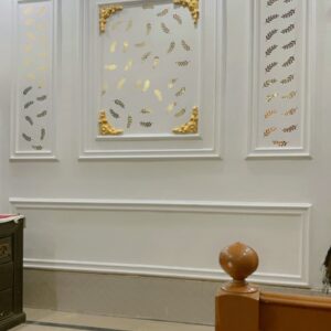 36 Shiny Golden Leaves Wall Sticker Decal For Living Room, Kitchen And Bedroom Home Decoration Item