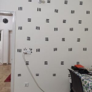 3 line Wall vinyl sticker for living room, kitchen, Bedroom - Wall and furniture decal | Wall art home decoration items | set of 28 | 3.3" each line