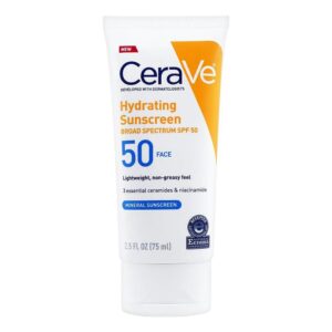 CeraVe Hydrating Mineral Sunscreen SPF 50 -75 ML - CeraVe Hydrating SunBlock