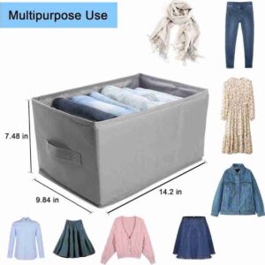 Cart Jeans organizer 6 grids foldable organize 70 GSM (random colors)