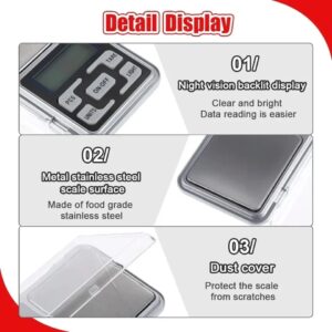 Mini Electronic Scales High Precision Pocket Digital Scale for Gold Sterling Jewelry Balance Gram For Kitchen Scale