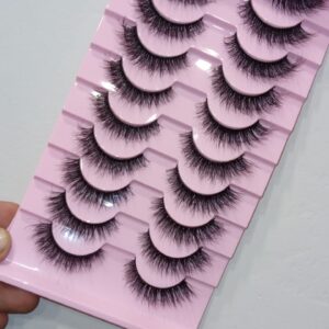 M38 3D False Eyelashes Fake Eyelashes Dramatic Messy Mink for girls & women