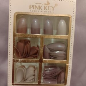 96 PCs Nude Colors Nail Pack Without Glue Or Sticker (random Color)