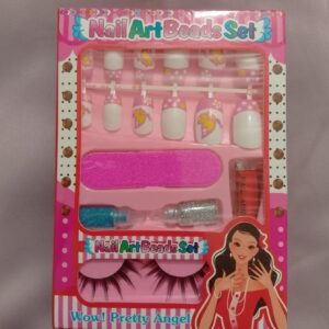 Kids Eyelashes & Nail Art Set