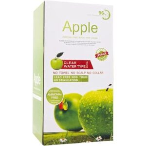 Apple Ammonia-Free 2 in 1 Black Hair Cream, 100% Organic Black Hair Dye- Natural Black Hair Color cream 1000ml