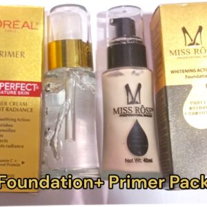 Liquid Miss rose Foundation and L'Oreal Primer Pack