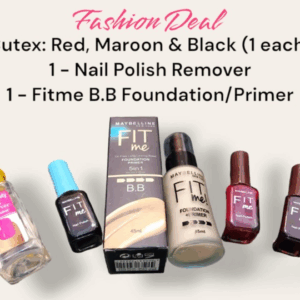 5 in 1 makeup Beauty deal Nail Polish, Nail Polish Remover, Foundation, Primer