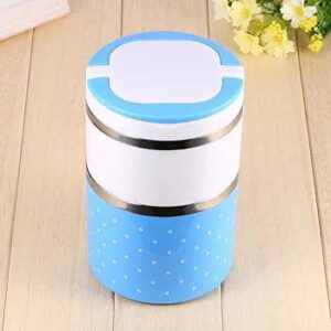 Lunch Box 2 Layer   For Kids and Adults (random color) 750ml