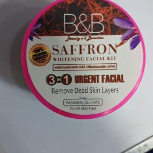 B and B Saffron Whitening Facial Kit 3 in 1 - Urgent Facial & Dead Skin Removal