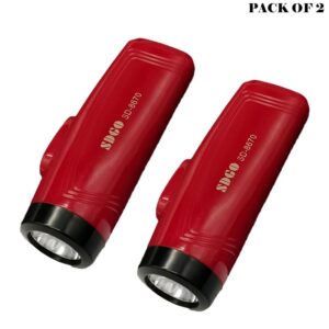 Pack Of 2 Multifunction Portable Super Bright USB Rechargeable Flashlights SD-8670