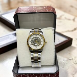Unraion Watch Skeleton Chain Watch in Premium Quality two tone color watch (Without Box)