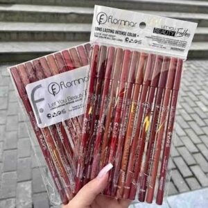Flormar lip pencils shades of nude Package Includes 12 x Lip Pencil Pack of 12 (Random color)