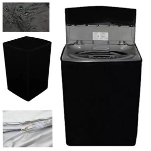 Single Washing Machine Cover - Parachute Type (High Quality) Waterproof (Random Color)