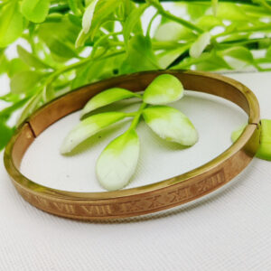 Adjustable Roman Numeral Bracelet - Adjustable and Imported Cartier Gold Bracelets | Best Quality Artificial Bracelet For Girls & Women | Bracelet For Every Occasion | Elegant Design