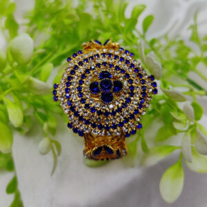 Imported Royal Ruby Crystal Golden Bracelet – Bold and Radiant Elegance Adjustable Bracelet – Best Quality Artificial Bracelet For Girls & Women | Bracelet For Every Occasion | Elegant Design - Random Color