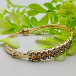 Imported Adjustable Leafy Crystal Bracelet – Elegance Redefined | Best Quality Artificial Bracelet For Girls & Women | Bracelet For Every Occasion | Elegant Design