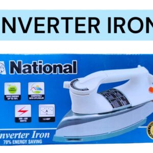 National Electric Inverter Dry Iron 400 Watts UPS/Solar Working | Metal Iron | Best Quality Iron