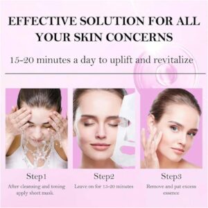 Anti-Wrinkle Face Sheet Mask [5pc] | Anti Aging Hydrating Anti-acne Repairing Brightening Moisturizing Retinol Serum Facial Mask