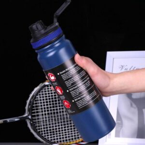Insulated Vacuum Water Bottle [1000ml] [Random Color] | Keeps Drinks Hot or Cold