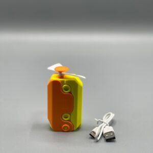 Hot Radish Knife Style Mini Fan – Portable Rechargeable Electric Fan | Dual-Use Handheld & Plug-in Cooling Gadget