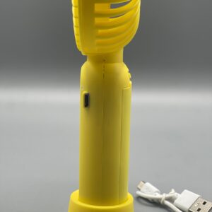 Mini Portable Handheld Fan | Compact Fan easily Carrieable for Personal Usecases | USB Rechargeable Fan (Random Color)