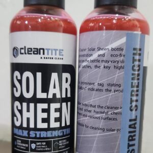 Solar Sheen – Premium 200ml Solar Panel Cleaner | High-Performance, Streak-Free Cleaning Solution for Dust, Dirt, and Residue Removal