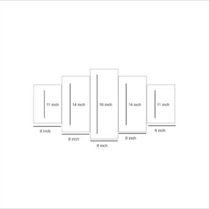 5 Piece Modular HD Printed Wall Frame