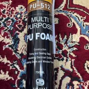 Mubah PU Foam Spray 750ml – Multipurpose Expanding Foam for Gaps, Joints, and Crack Filling | PU 512 High-Performance Sealant