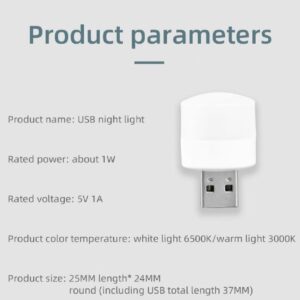 7 Pcs Mini USB LED Light Bulbs – Portable Plug-in Night Lamps for Laptops, Power Banks & USB Ports