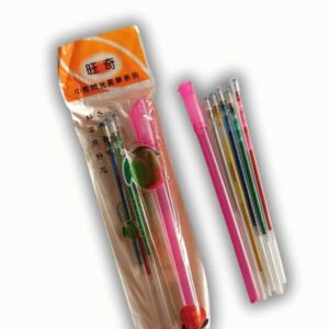 Glitter Gel Pen Refills Set – 5 Multi-Colored Metallic Ink Refills for Smooth Writing & Creative Art