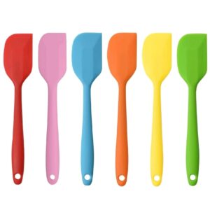 Silicone Spatula 8-Inch – Heat Resistant, Non-Stick Flexible Rubber Scraper Spoon for Kitchen Use