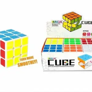 Colorful 3D Magic Cube Puzzle Toy for Kids – Brain-Boosting Educational Plastic Learning Toy for Early STEM Development, Hand-Eye Coordination & Problem-Solving – Durable and Safe for Ages 3+ - Pack of 01