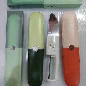 Stainless Steel 2 in 1 Fruit cutting Knife with Peeler For Peeling and Cutting,(random color)