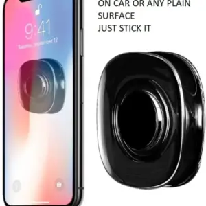 Universal Gel Pad, Mobile Holder, All Purpose Double Sided Nano Tape, Mobile Holder for Car (Black and Transparent)