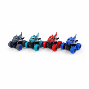 Shark Shaped Friction Vehicle | 12pcs in box | Children's Toys Dual Inertia/four-wheel Drive/spring/stunt Marine Animalsboys' Backforce Engineering Car