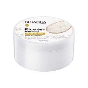 BIOAQUA pimples removing pores skin hydrating softening brightening rice raw pulp white gel after sun repairing gel