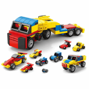 Power Racing Micro Blocks Set 6-in-1 – Mini Building Brick Racing Vehicles for Kids, Creative DIY Construction Toy Set with 6 Unique Race Car Models, Educational and Fun