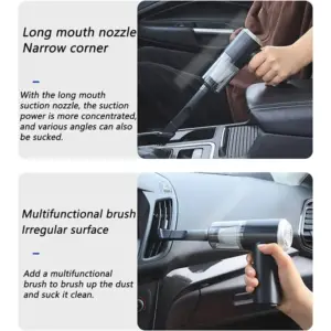 Vacuum Cleaner Household Powerful  2 In 1 Dual Mode Cordless Handheld Wireless Handy Portable light weight Vacuum Cleaner