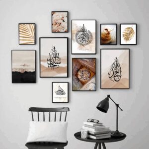 Gallery Wall Frame Collection – 10 Modern Frames with Double Tape, Perfect for Home Decor