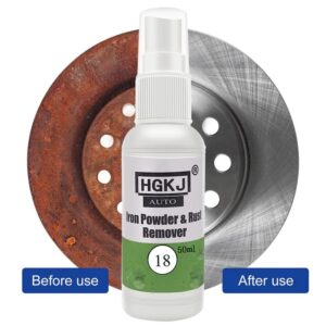 HGKJ-18-30ml Car Paint Wheel Iron Powder Rust Remover Car Logo Rust Spray Cleaner Repair Refurbising Accessories