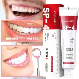 Yayashi Sp-4 Ultra Whitening Toothpaste Probiotic Stain Remover Stain Removing Toothpaste, Protects Gums Freshens Breath, for Everyone (30g)