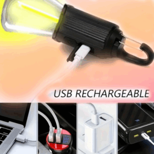 Rechargeable Portable LED Camping Lantern, Tent Lamp with Clip Hook, Essentials Tent Accessories Emergency Camping Lights for Backpacking Camping Hiking Fishing Hurricane Outage type -c