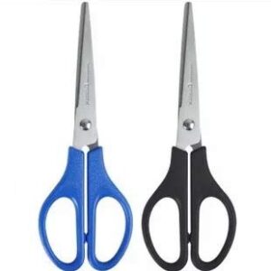 6-Inch Plastic Handle Scissors – Lightweight, Sharp Blades for School, Office & Home Use
